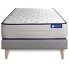 Image de Ensemble Matelas Sommier 80x200 cm - Sommier Gris (en kit) - Actimemo Form