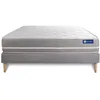 Image de Ensemble matelas Mémoire de forme ACTIMEMO TOUCH 120x190 3zones de confort + sommier KIT gris