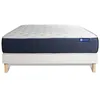 Image de Ensemble Matelas Sommier 120x200 cm - Sommier Blanc (en kit) - Actiflex Sleep