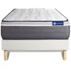 Image de Ensemble matelas ACTIMEMO PLUS 80x190 Mémoire de forme Maxi épaisseur 7zones de confort + sommier KI