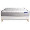 Image de Ensemble Matelas Sommier 120x200 cm - Sommier Blanc (en kit) - Actimemo Form