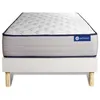 Image de Ensemble Matelas Sommier 80x190 cm - Sommier Blanc (en kit) - Actimemo Form