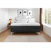 Image de Pack lit complet - Matelas 180x200 cm + Sommier tapissier à lattes (en kit) + 2 oreillers + Couette - Vital Form Noir