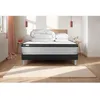 Image de Pack lit complet 180x200 cm - Matelas + Sommier Noir (en kit) + 2 oreillers + Couette - Vital Ergo Noir