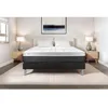 Image de Ensemble Matelas Sommier 140x200 cm - Sommier Noir (en kit) - Vital Soft Noir