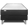 Image de Ensemble Matelas Sommier 90x200 cm - Sommier Noir (en kit) - Vitalpower Noir