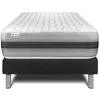 Image de Ensemble Matelas Sommier 90x200 cm - Sommier Noir (déjà monté) - Vitalspring Recover Noir