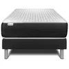Image de Ensemble Matelas Sommier 90x190 cm - Sommier Noir (déjà monté) - Vitalspring Noir