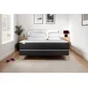 Image de Pack lit complet 180x200 cm - Matelas + Sommier Noir (en kit) + 2 oreillers + Couette - Vitalmemo One Noir