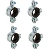 Image de 4x COLLIER DE SERRAGE ISOPHONIQUE DIAMÈTRE 18MM PAS DE VIS 7/150 FIXATION TUBE TUYAU PLOMBERIE CUIVRE CAOUTCHOUC CONNECTEUR RACCORD