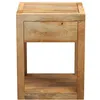 Image de Table de chevet 1 tiroir en bois de manguier - Jakarta - Maison Pavane