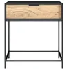 Image de Table de chevet 1 tiroir en bois dacacia et métal noir - Jakson - Rendez-Vous Déco