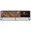 Image de Meuble TV en bois dacacia et bois recyclé 145 cm - Krabi - Maison Pavane