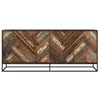 Image de Buffet 4 portes en bois dacacia et bois recyclé - Krabi - Maison Pavane