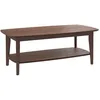 Image de Table basse rectangulaire en bois foncé - Sadi - Maison Pavane