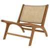 Image de Fauteuil en teck et tressage cannage en rotin - Kilka - Maison Pavane