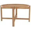Image de Table basse ronde en bois de teck recyclé D70 cm - Kouma - Rendez-Vous Déco
