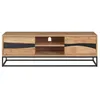 Image de Meuble TV en bois dacacia massif et métal 140 cm - Alabama - Maison Pavane