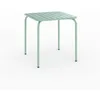 Image de Table de jardin carrée en métal vert clair 4 personnes - Yumi - Maison Pavane