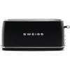 Image de Grille-pain vintage - SWEISS - GRV9 - 2 fentes - 1500 W - Noir