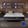 Image de Matelas 140x190 cm - Privilège - Matelas Ressorts EnsachésMousse mémoire de forme HR + Blue LatexMi-fermeépais 26 cm