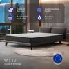 Image de Matelas Titanium 140x190 cm - Mousse mémoire de forme HRBlue LatexRespirantHypoallergénique - Face été/hiver - 7 zones