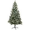 Image de Sapin de Noël Artificiel Enneigé 180 cm   700 Branches PVC   Arbre de Noël avec Pied Métal   Montage Facile   Effet Neige Réaliste