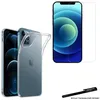 Image de Coque de protection Transparente + Verre trempé 2.5D pour Apple iPhone 12 Pro avec Stylet Toproduits®