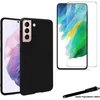 Image de Coque de protection - Toproduits® - Samsung Galaxy S21 FE - Noir - Verre trempé - Souple