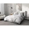 Image de Parure de couette 220x240 cm HOME LINGE PASSION POMPADOUR : Housse de couette + 2 taies doreiller - 100% Coton 57 Fils -