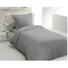 Image de PARURE DE COUETTE LOVELY HOME - 140x200 cm - 100% COTON - GRIS CLAIR