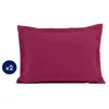 Image de Lot de 2 taies doreiller - LOVELY HOME - LH71603 - 50 x 70 cm - Fuchsia