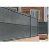 Image de Kit lamelles occultantes PVC 4m CINTO H.170cm Gris - avec clips et profil de finition