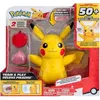 Image de Figurine miniature - BANDAI - Pokémon Pikachu interactif et ses accessoires - Jouet avec lumières sons et mouvements - JW3330