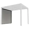 Image de Rideau pour pergola bioclimatique PER 2430 BI - HABRITA - PVC tissé - gris clair