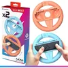 Image de Pack de 2 Volants de Course pour Nintendo Switch 2 - Oniverse - Accessoires pour Mario Kart Supports Volant Orange et Bleu