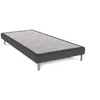 Image de Sommier Dunlopillo Bellini anthracite 15 cm avec pieds 120x190