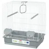 Image de Cage Carla 40 grise 40 x 31x 44 cm pour oiseaux - animallparadise