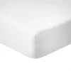 Image de Drap Housse 160x200cm Bonnet 35cm 100% Coton 57fils Blanc