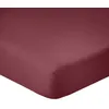 Image de Drap Housse 140x190cm Bonnet 35cm 100% Coton 57fils Cerise