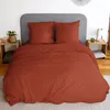 Image de Parure Microfibre Lavee 240x220cm Terracotta