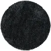 Image de MOELLEUX - Tapis cosy Rond à poils longs - Anthracite 120 x 120 cm