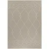 Image de Tapis effet Jute naturel à Relief Géométrique Beige 080 x 150 cm