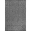 Image de Tapis effet Jute naturel à Relief Géométrique Gris 200 x 290 cm