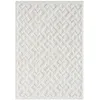 Image de Tapis NELLA à poils longs et relief blanc 140x200cm