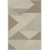 Image de Tapis - MIRAN - Beige - 80x150 cm - Antidérapant - Lavable en machine - Géométrique
