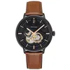 Image de Montre Homme PIERRE LANNIER - Automatique - Verre minéral - Bracelet en Cuir Marron