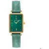 Image de Montre Femme ARIANE Cadran Vert Bracelet Cuir Vert
