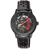 Image de Montre - LANNIE - Paddock 338A433 - Cadran Squelette - Bracelet Cuir Noir - Étanchéité 5 Atm