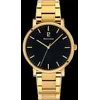 Image de Montre Homme ESSENTIAL Cadran Noir Bracelet Acier Doré
